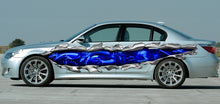 Load image into Gallery viewer, Tribal 3D Dragon street racing graphic Ripped Metal full color Car vinyl Design Dragons Car wrap Car vinyl