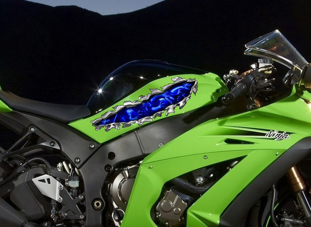 Tribal Dragons Flame Stickers ,Dirt Bike Wrap, Bike Stickers, Racing Decals, Window Decals for Vehicles