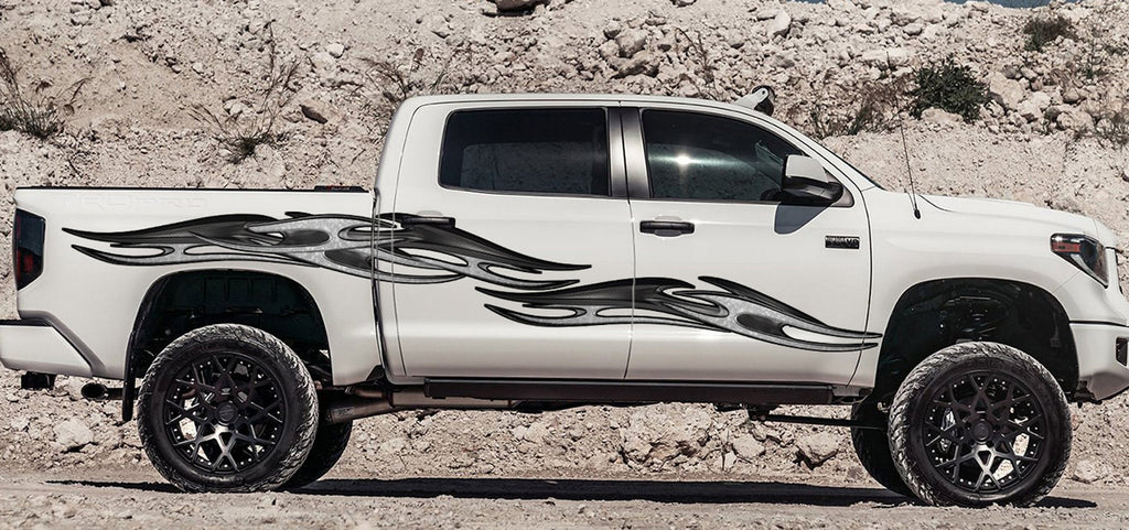 3D Tribal Ripped Metal Car Vinyl, Blade Car Graphics Side Decals, A gift for him, Tribal street racing graphic, Cool Stickers for Trucks