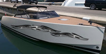 Load image into Gallery viewer, 3D Sword Ripped Metal Vinyl Wrap - Tattoo Boat Decals - Watercraft Tribal Yacht - Ranger boat stickers,