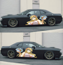 Load image into Gallery viewer, Sexy Anime Girl Car Sticker – Hot Waifu Car Decal for Window, Laptop, Hydro Flask – JDM Anime Bumper Sticker – Otaku Gift Idea