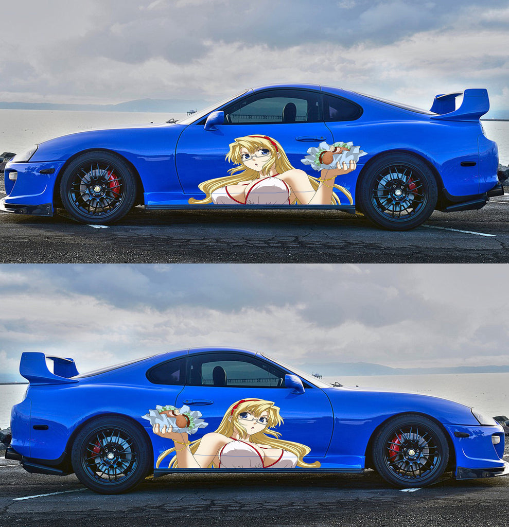 Anime Stickers for Cars, Sexy Anime Girl Car Sticker, Anime Car Vinyl Decal, Manga decal, Japanese Anime Vehicle Livery, Cast Vinyl Wrap