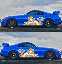 Load image into Gallery viewer, Anime Stickers for Cars, Sexy Anime Girl Car Sticker, Anime Car Vinyl Decal, Manga decal, Japanese Anime Vehicle Livery, Cast Vinyl Wrap