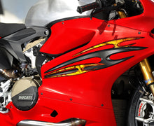 Load image into Gallery viewer, Tribal Crotch Rocket Wrap, Weapon Bike Vinyl, Tribal Chopper Graphics, Chopper Graphic Decal, Bike Side Wrap Vinyl Sticker Wrap Sticker