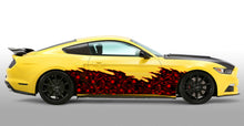 Load image into Gallery viewer, 3D Skull Car Decal – Full Graphic Car Wrap, Aggressive Skull Vinyl Sticker, Vehicle Hood Wrap, Truck &amp; Car Graphics, Horror Car Art