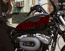 Load image into Gallery viewer, Tribal Dragons Flame Stickers, Bike Decal, Racing and decor, Window Decals for Vehicles Cool stickers for crotch rocket