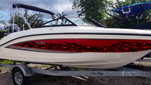 Load image into Gallery viewer, 3D Watercraft Graphic Skull Decal For Boat Ripped Metal-Full Color Speed Tribal Flames Decals Automotive Vinyl Wraps
