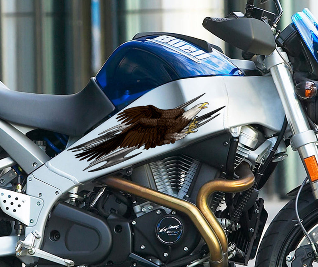 Chopper Bald Eagle Graphic Decal, Motorcycle Stickers and Decals American flag eagle decal, Graphics of Motorcycle Sticker, sports stickers
