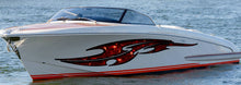 Load image into Gallery viewer, Skull Ripped Metal Car Vinyl, Boat Wrap, Watercraft Vinyl Skull Speed Cigar Wrap Yacht 3D Graphic boat bumper stickers