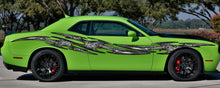 Load image into Gallery viewer, Decal for sport cars, Tribal car graphics, Sword racing stripes vinyl decal, Car vinyl full color tribal, Car side weapon sticker,Car design