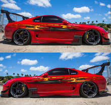Load image into Gallery viewer, 3D Tribal car wrap decal, One piece car decal, Stickers for sport cars, Racing car decal, Labels &amp; Tags, Tribal tattoo car sticker