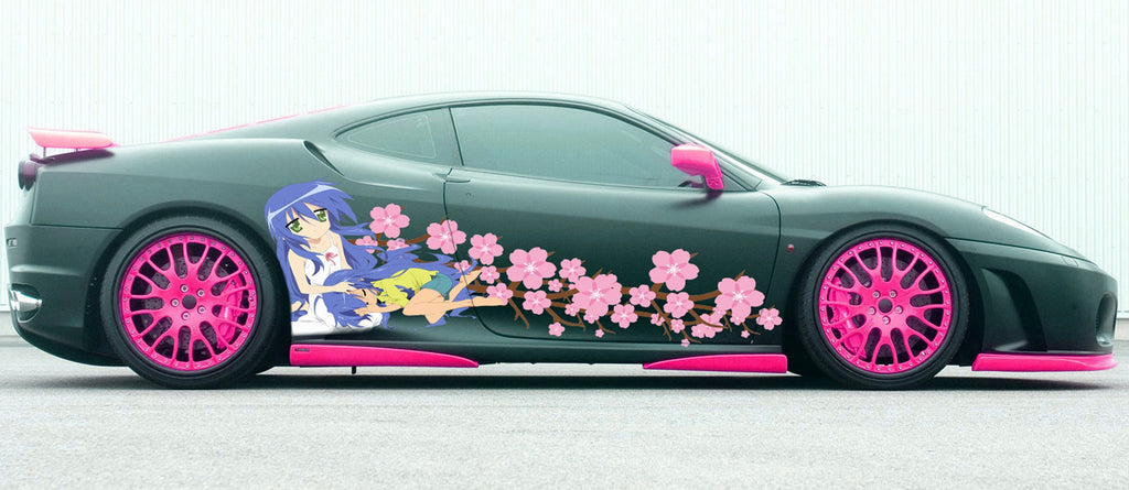 Japanese Anime Vehicle Livery, ANIME, Manga, Car Livery Graphics, Large Size Color Anime Car Decals, Cast Vinyl Wrap, Racing car decal