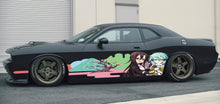 Load image into Gallery viewer, Anime Car Stickers, Manga decal, Japanese Livery, Sakura car sticker, Large car livery, Anime Girl Tattoo Car, Japan Character Side Car Wrap