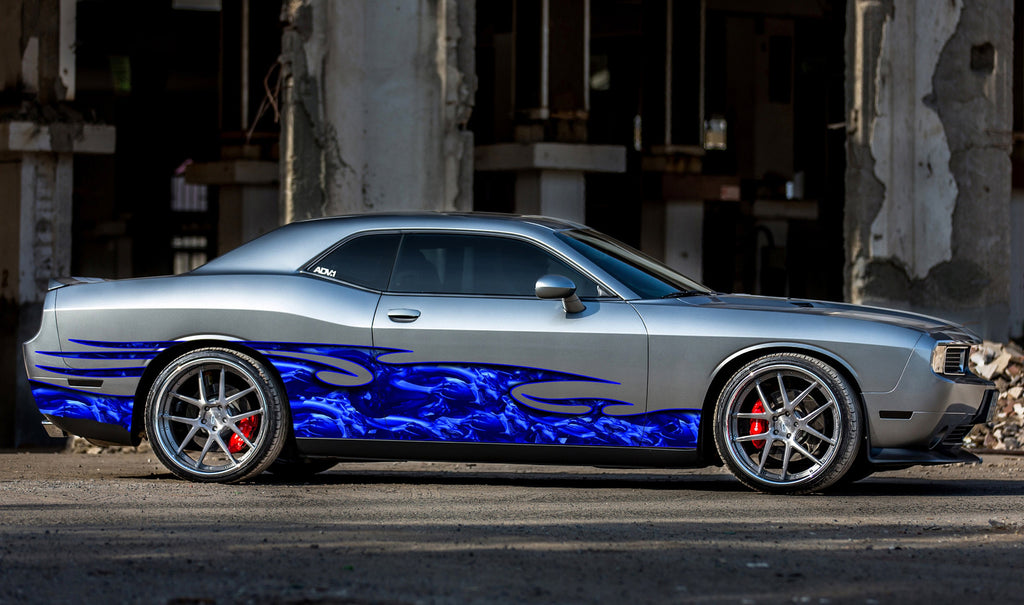 Dragons Pride Car Vinyl, Cool Decals for Cars, Dragons Car Wrap, Dragons Ripped Metal Car Vinyl, Car Vinyl, Full Color Car Side Graphics