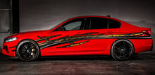 Load image into Gallery viewer, Tribal Car Vinyl, Full Color Car Side Graphics, Car Wrap, Tribal Car Wrap Racing Stripes Decal, Weapon Ripped Metal Car Vinyl Sticker