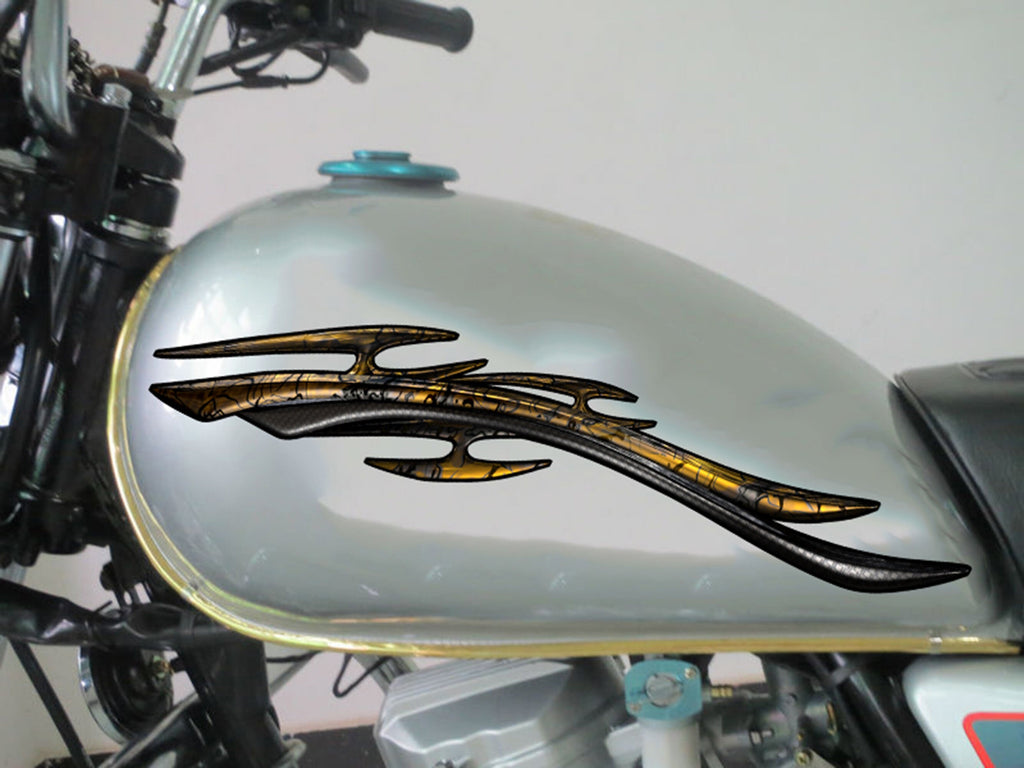 Tribal Bike Graphics, Powerboat Decal, Motorcycle Dirt Bike Sticker, Tribal Decal Full Color Crotch Rocket Graphics, Weapon Chopper Vinyl