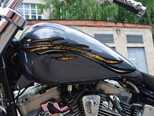 Load image into Gallery viewer, Full chopper wrap decal, Tribal street racing graphic decal, Full color tribal vinyl sticker, Crotch rocket street racing graphic design