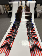 Load image into Gallery viewer, US Flag Ripped Metal Car Vinyl, Racing flag Patriotic Сar side graphics, USA Flag Car Side Graphics, American pride Car Decal