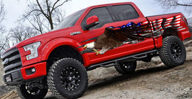 Car Graphics American pride Ripped Metal, Car Side Graphics US Flag, US Pride Car Vinyl Full Color, Full Color Car Bald Eagle Vinyl Design