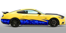 Load image into Gallery viewer, Dragons car wrap, Racing flag decal for car, Checkered flag street racing graphic Car vinyl, Car graphics, 3D Dragons Car vinyl tribal