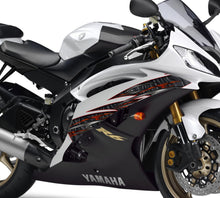 Load image into Gallery viewer, Crotch rocket street racing graphic design, 3D Tribal street racing graphic decal, Full color tribal vinyl sticker, Full chopper wrap