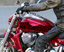 Load image into Gallery viewer, Scull Motorcycle Stickers, Chopper wrap design, Sculls Chopper Vinyl Decal, Full Color Crotch Rocket Graphics, Sculls Bike Sticker Graphics