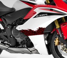 Load image into Gallery viewer, Sculls Sport Bike vinyl sticker, 3D Sculls decal for Motorcycle, Scull Racing Bike, Scull Bike graphics tribal skulls, Decal for racing bike
