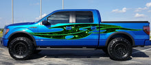 Load image into Gallery viewer, Skull Car Graphics Ripped Metal Full Color Car Vinyl Design, Tribal skulls car vinyl decal, Skeleton car vinyl sticker, Skull car wrap
