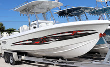 Load image into Gallery viewer, 3D Watercraft Tribal Graphic, Tattoo Boat Sticker, Tribal Yacht Wrap Sticker, Great 3D Boat Decal, Boat Graphics Decals, Super Boat Wrap
