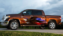 Load image into Gallery viewer, Patriotic car graphics, US Flag car vinyl decal, USA Flag car vinyl side wrap, American pride car vinyl sticker, US Eagle car side design