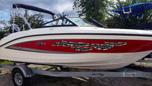 Load image into Gallery viewer, 3D Scull Ripped Metal Watercraft Vinyl, big Flag Cigar Boat Side Graphics, Full Color Yacht Graphics, Tribal skulls boat decal