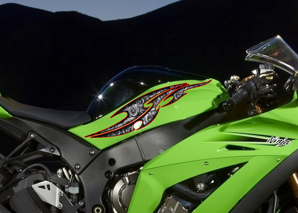 Tribal tattoo decal for Motorcycle Turbines Racing Bike wrap Street legal Sport Bike vinyl Tribal tattoo street racing graphic