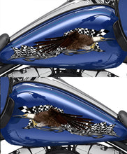 Load image into Gallery viewer, Checkered flag decal for Motorcycle Weapon Racing Bike wrap US eagle Sport Bike vinyl Weapon Bike graphics sticker