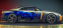 Load image into Gallery viewer, 3D Dragons Car Wrap, Dragons Ripped Metal Car Vinyl Decal, Dragons Pride Car Vinyl Sticker, Full Color Car Side Graphics