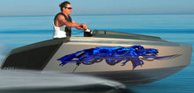 Load image into Gallery viewer, Dragons Ripped Metal Watercraft Vinyl, Dragons Cigar Boat Side Graphics, Full Color Yacht Graphics