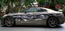 Load image into Gallery viewer, Dragons Car Wrap, Dragons Ripped Metal Car Vinyl Decal, Lizard Pride Car Vinyl Design, Dragons Full Color Car Side Graphics, Lizard Car