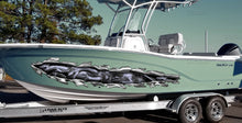 Load image into Gallery viewer, Dragons Ripped Metal Watercraft Vinyl, Dragons Cigar Boat Side Graphics, Full Color Yacht Graphics