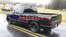 Load image into Gallery viewer, American flag Full Color Car Side Graphics, USA Flag Car Vinyl Decal, US Flag Car Vinyl Side Wrap, Patriotic Car Vinyl Side Sticker