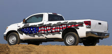 Load image into Gallery viewer, US Flag Car Wrap and decals Ripped Metal Full Color truck Vinyl Design , American flag décor for jeep decoration