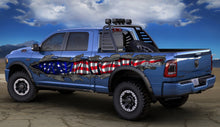 Load image into Gallery viewer, US Flag Car Wrap and decals Ripped Metal Full Color truck Vinyl Design , American flag décor for jeep decoration