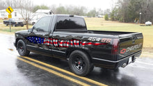 Load image into Gallery viewer, Ripped Metal full color Car vinyl Design US flag wrap Car vinyl, American 3d fag sticker for jeep