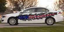 Load image into Gallery viewer, American flag decal Full color Car side graphics vinyl sticker USA flag Car wrap US vinyl