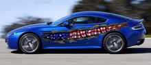 Load image into Gallery viewer, US Flag decor for Car decoration Wrap Ripped Metal Full Color Vinyl Design US Flag decals and stickers