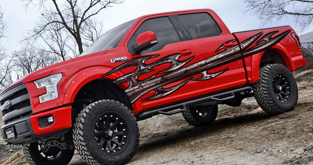3D Tribal Car Wrap, Blade Car Vinyl, Tribal decals for jeep Graphics, stickers for trucks