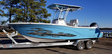 Load image into Gallery viewer, 3D Watercraft Tribal Graphic Tribal Boat Wrap Ripped Metal Full Color Speed Boat Vinyl Design Yacht Wrap Sticker