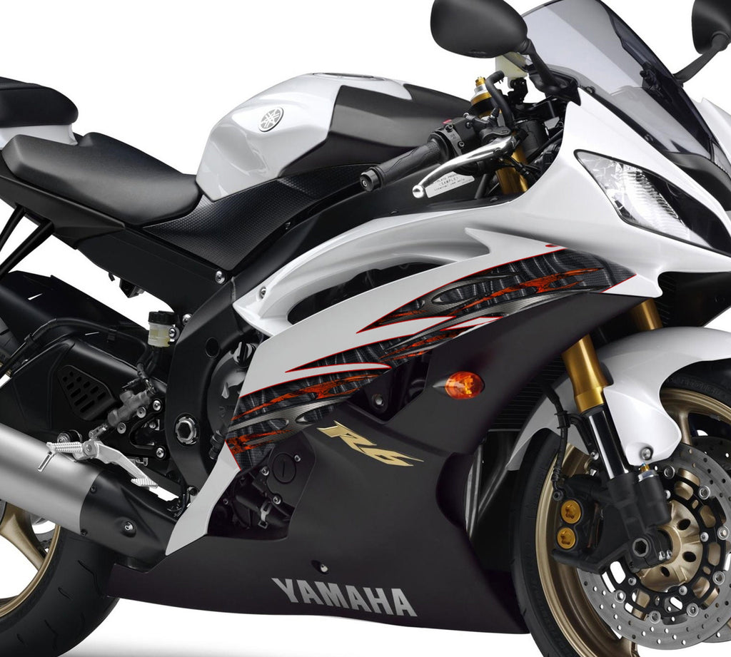 3D Graphics of a Motorcycle Sticker, Racing Stickers and Decals, Tribal Crotch Rocket Wrap, Weapon Bike Vinyl, Tribal Chopper Graphics