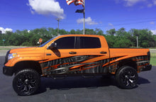 Load image into Gallery viewer, Tribal racing stripes for Trucks, 3D Tribal Ripped Metal Car Vinyl Decal, Blade Car wrap, Car Graphics Side Design, Graphics Vinyl Stickers
