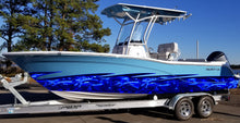 Load image into Gallery viewer, 3D Dragons Tribal Ripped Metal Car Vinyl, Dragons Boat Wrap, Watercraft Vinyl, Tribal Flames Decals, Ranger Boat Decals and Stickers