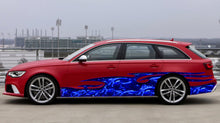 Load image into Gallery viewer, Dragons Side Graphics Ripped Metal, Full color Car vinyl Design, Dragons Car wrap, Car vinyl sticker, Great 3D car decal, dragons stickers