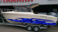 Load image into Gallery viewer, 3D Dragons Tribal Ripped Metal Car Vinyl, Dragons Boat Wrap, Watercraft Vinyl, Tribal Flames Decals, Ranger Boat Decals and Stickers
